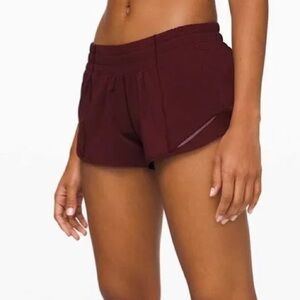 Red Merlot lululemon shorts - 2.5 inch